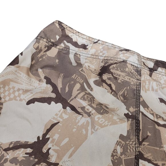 Volcom Hawaii Mod Tech Camo AOP Board‎ Shorts Mens 33 Beach Swim Trunks - Picture 15 of 15